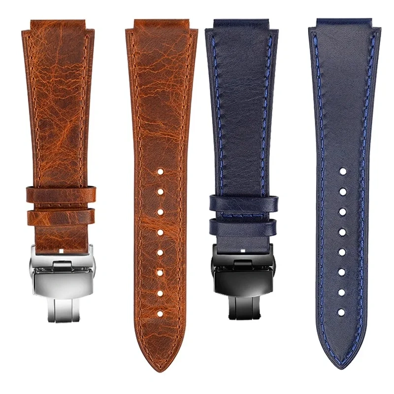 Retro Bracelet 18mm For Casio Vintage Leather Strap A158 A159 A169 AE-1200 AE1200 AE1300 SGW-300/400 AQ-150W Cowhide Wristband