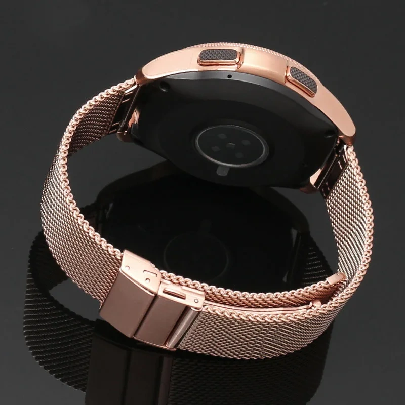 Mesh Milanese Watch Band Quick Release Stainless Steel Bracelet Adjustable Strap Folding Buckle for DW Watch 16mm 18mm 20mm 22mm