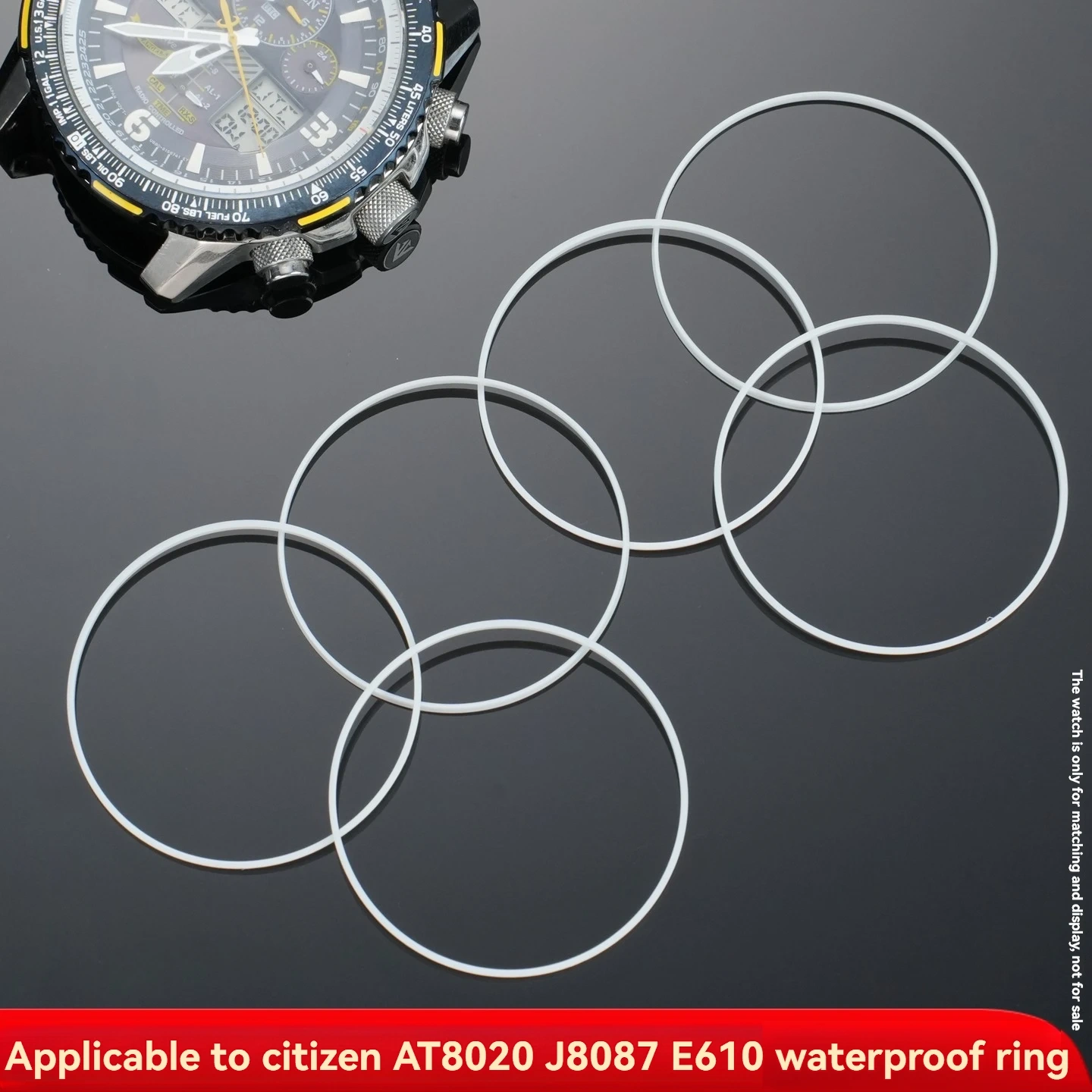 Back Case Gasket For Citizen Watch AT8020 JY8087 E610 Back Case Waterproof Gasket White Teflon O-Ring Seal Replacement Parts