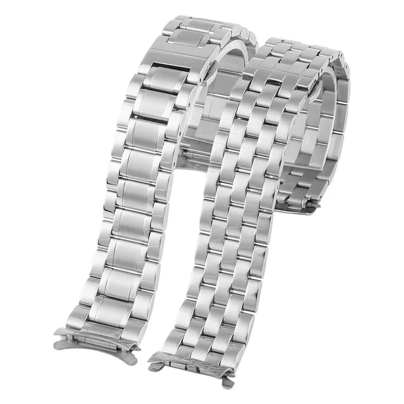 Watch Strap 21mm Silver For Citizen AT2140 316L Soild Stainless steel Watch Band Men's butterfly clasp Bracelet