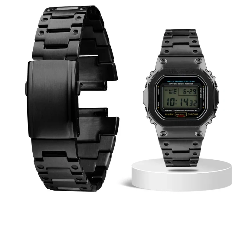 Modified stainless steel steel watchband For Casio G-SHOCK GA2100 GA2110 Men's Watch strap Men‘s Precision steel Bracelet 16MM
