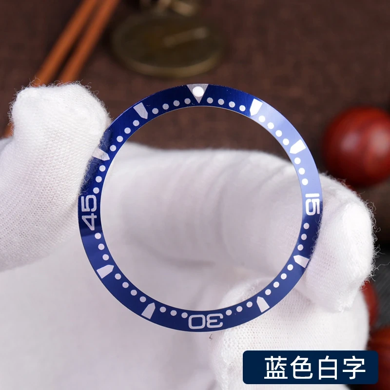 For Longines Concas Diving Bezel Inlay Ring Graduation ringCeramic39 41mm Black Blue White Aluminum Ring Mouth Watch Accessories