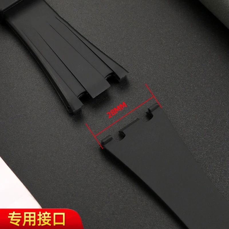 For Audemars Piguet AP Royal Oak Offshore AP15710 15703 15400 26470 Silicone Rubber Watch Strap Men's Watchband 28MM Bracelet
