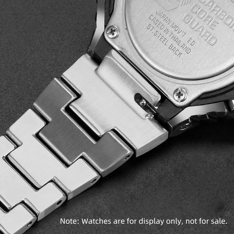 Watchband For Casio G-SHOCK GA-2100 GM2100 GA2100 watch change the solid stainless steel metal strap black silver gold bracelet