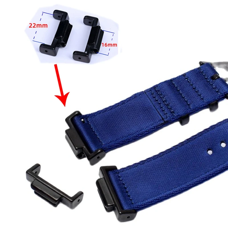 Watch band Connector For Casio G-SHOCK GBD-800 ga110/700 GA900 GA-810 GA110 DW5600 GW-M5610 Modified nylon rubber strap adapter