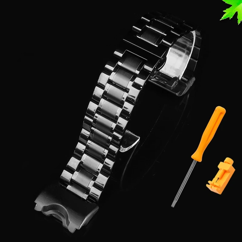 Stainless Steel Watch Band For G-SHOCK Casio Big Mud King Modified GWG-1000 GB/GG GWG/GSG100 Nylon Canvas Watch Strap bracelet