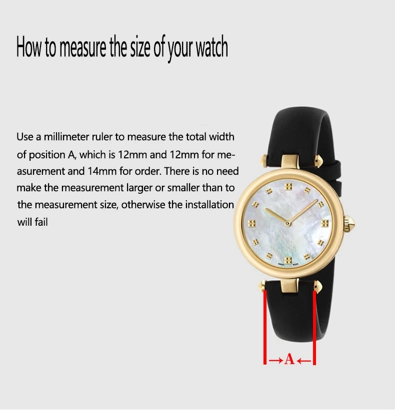 For Gucci Notched Watchband Connecting Rod GC YA141404 Screw-rod Refined Steel Waterproof Watch Rod Fitting lead screw 12mm 14MM