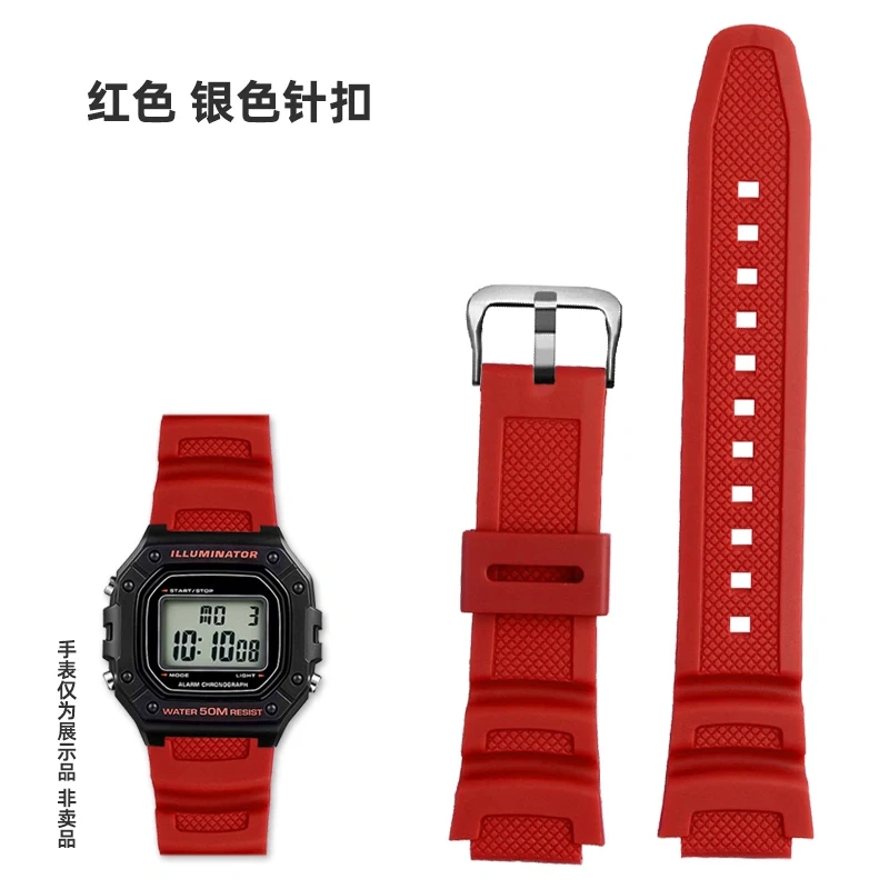 Resin Silicone Strap For Casio Watch Band SGW-300 SGW-300H/400/500 AE1200 AE1100 MRW-200 W218H Waterproof Rubber Sport Bracelet