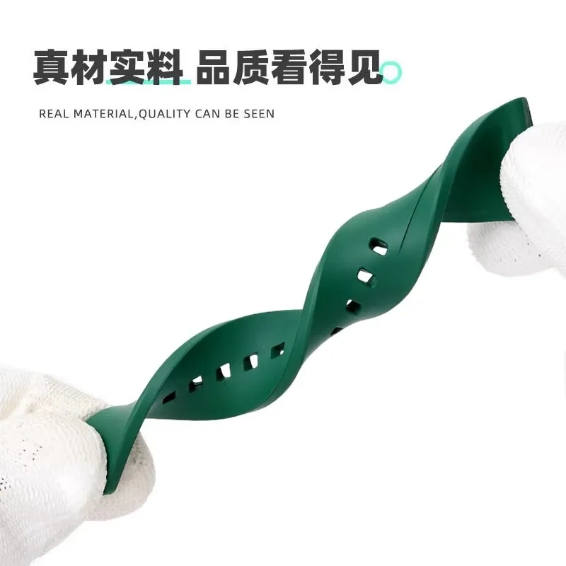 For Citizen ME Color Green Water Ghost NJ0150-81Z/X/E/L Raised Mouth Fluororubber Strap Men FKM Watchband 23*9mm VITON Baracelet