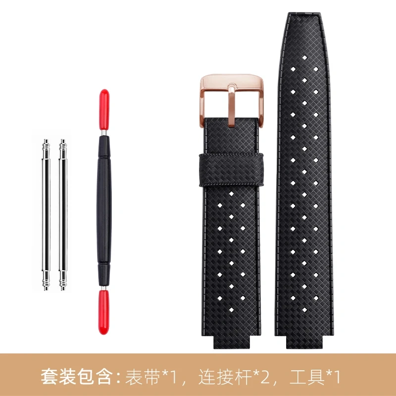 Rubber Watch Band Q114k Dedicated For LV Louis Vuitton Tambour Watch Strap Q1121 Men Sports Silicone Bracelet 20×12MM Wristband