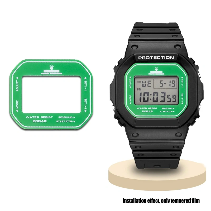 For Casio DW5600/ 5610 5635 Explosion-proof Screen Watch Screen Protector Anti-Scratch Watch Tempered film Sport Watch LCD Film