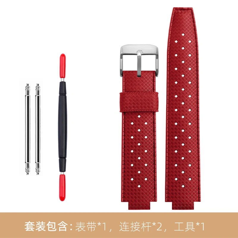 Rubber Watch Band Q114k Dedicated For LV Louis Vuitton Tambour Watch Strap Q1121 Men Sports Silicone Bracelet 20×12MM Wristband