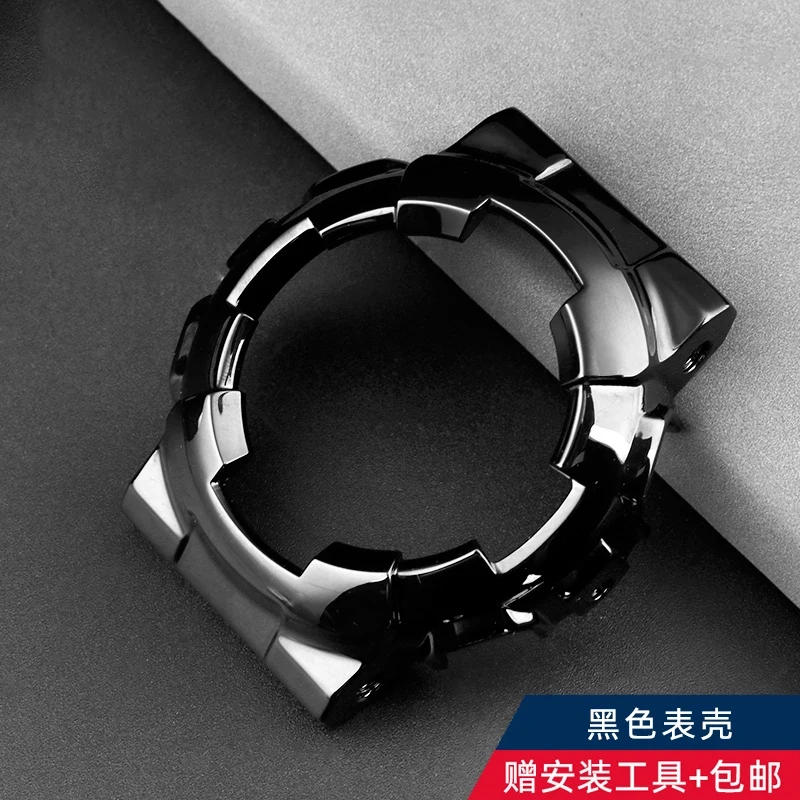Wath Set For Casio G-SHOCK GA-110 100 120 140 Solid stainless steel Watch Strap Watch case golden silver Watchband Men Bracelet