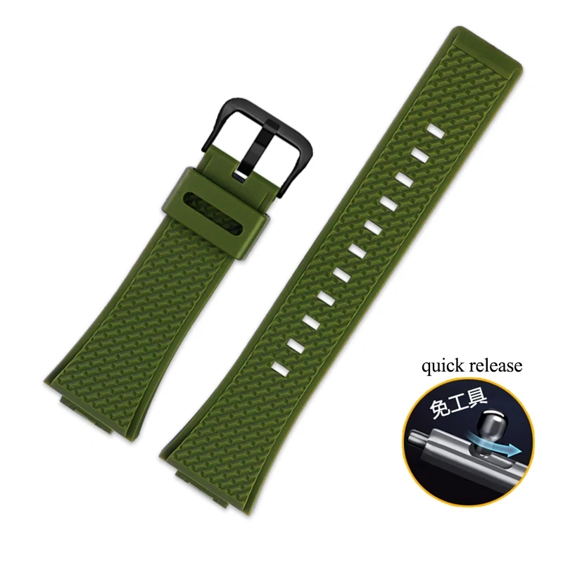Silicone Watchband 16mm For Casio GM110 GM-110 Watch Strap G-SHOCK GM-110GB Waterproof Soft Resin Rubber Bracelet Men Wristbands