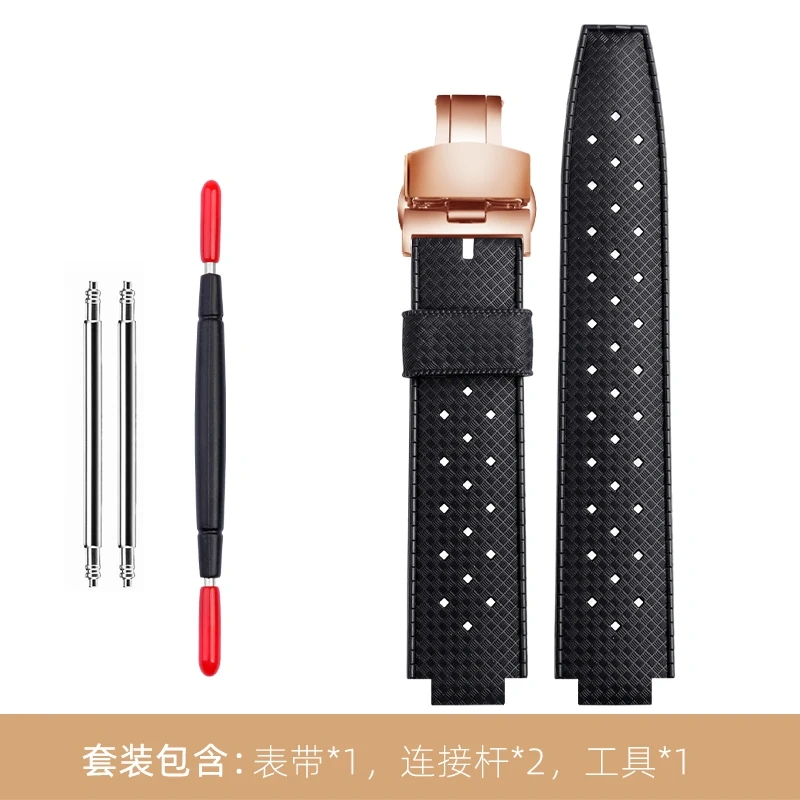 Rubber Watch Band Q114k Dedicated For LV Louis Vuitton Tambour Watch Strap Q1121 Men Sports Silicone Bracelet 20×12MM Wristband