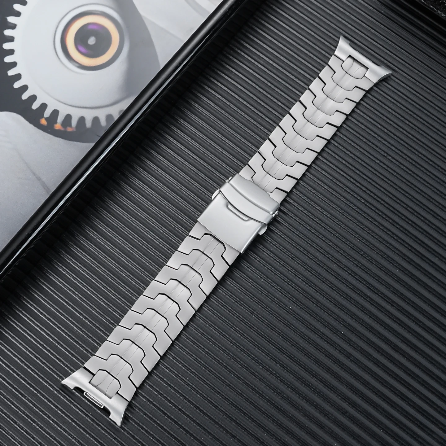 Replacement Titanium Metal Strap Band for Samsung Galaxy Watch 8 Ultra 7 Ultra, Stainless Steel Iron  Watchband Accessory