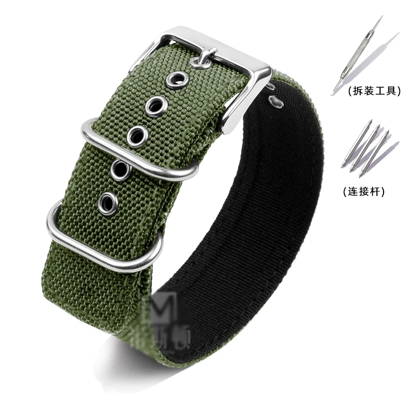 Soft 22MM Bracelet For Casio G-SHOCK Canvas Watch Strap DW-5600BBN GW-M5610 GA100/110 Modified Nylon Watch Band with Adapter