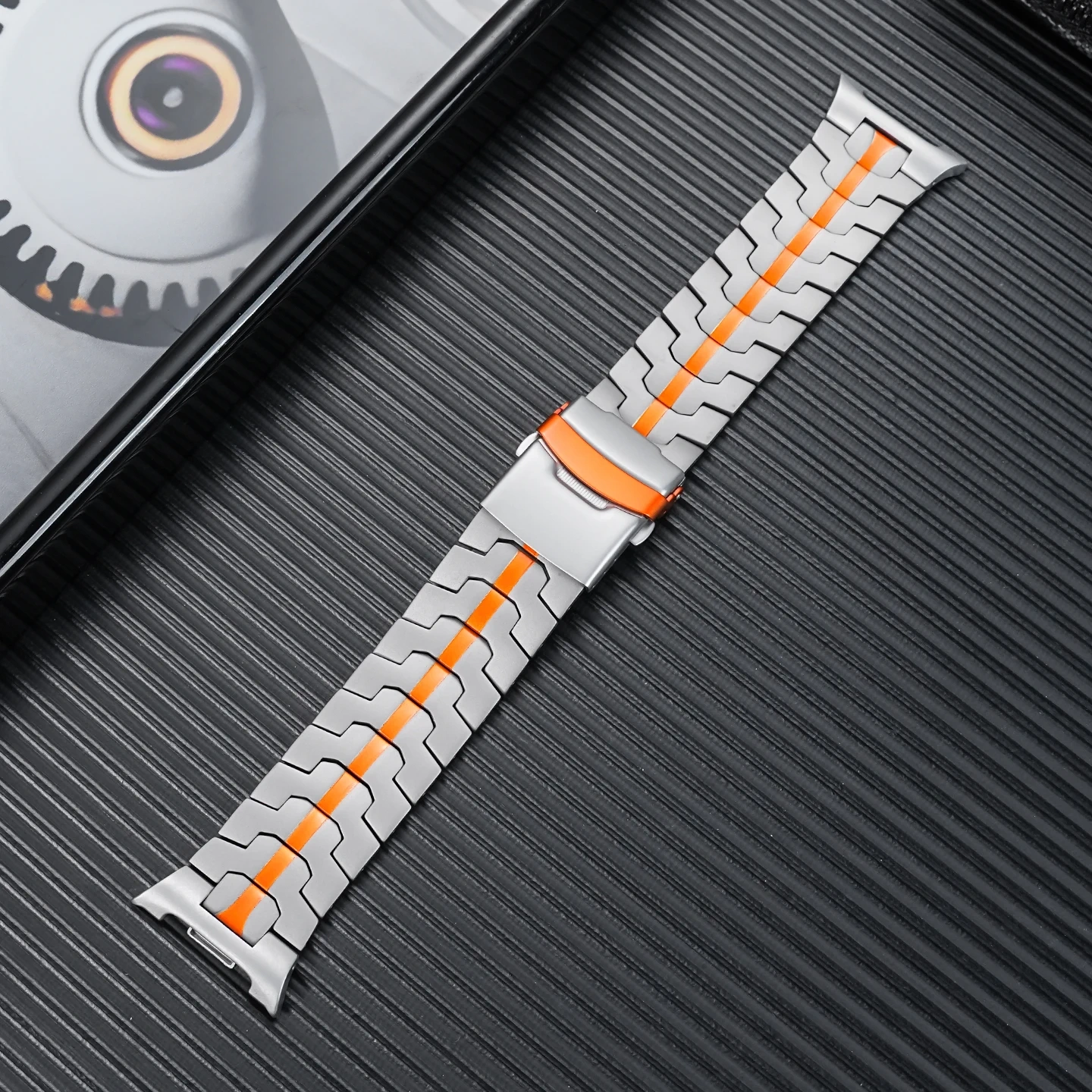 Replacement Titanium Metal Strap Band for Samsung Galaxy Watch 8 Ultra 7 Ultra, Stainless Steel Iron  Watchband Accessory