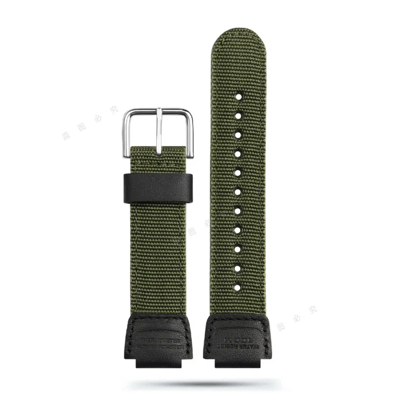 For Casio AE1200 AE1300 A158W/A168 W-216H Nylon Watch Strap convex mouth Outdoor sports Canvas Watchband Men's Bracelet 18MM