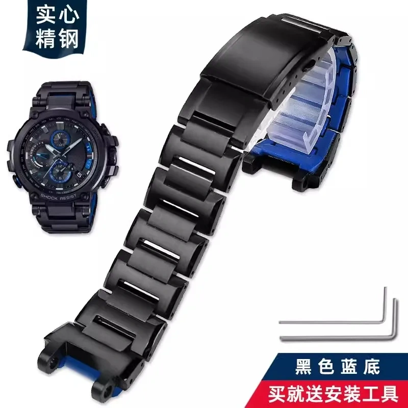 316L Stainless Steel Bracelet for CASIO G-SHOCK MTG-B1000 MTG-G1000 Luxury Metal Strap Replacement Men's Watch Accessories