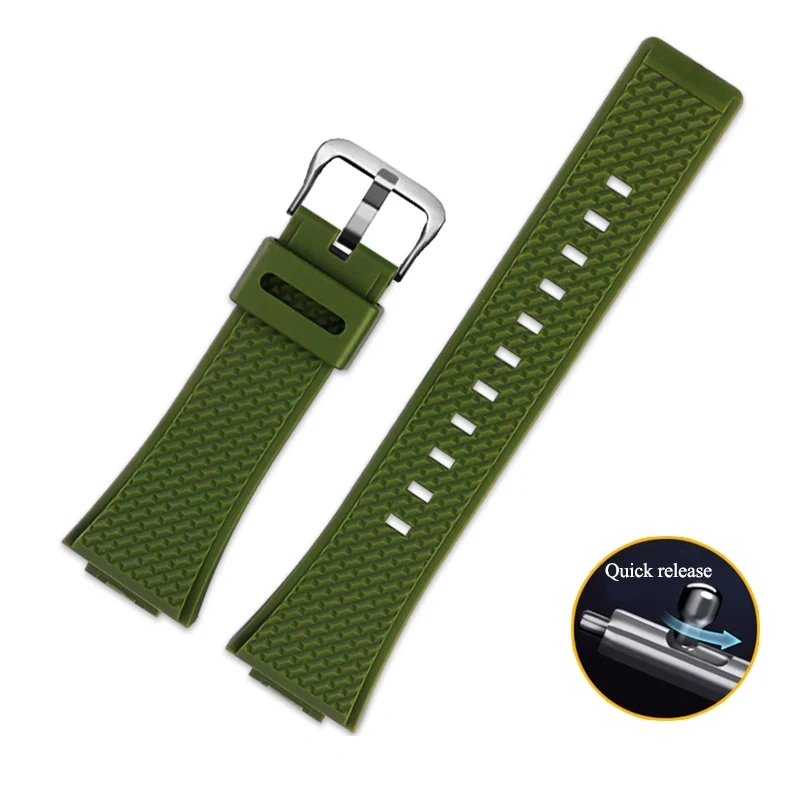 Silicone Watchband 16mm For Casio GM110 GM-110 Watch Strap G-SHOCK GM-110GB Waterproof Soft Resin Rubber Bracelet Men Wristbands