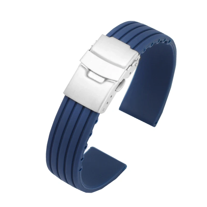 20mm 22mm Quick Release Silicone Watch Bands For Casio Huawei Samsung Active Fossil Watch Strap 18mm 24mm Men Rubber Sport Bands