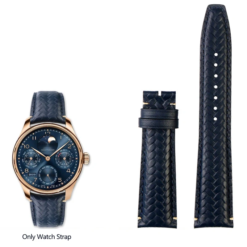 For IWC Watchband Portuguese Perpetual Calendar IW503312 IW371614 Timing High-quality Leather Watch Strap 20MM 22MM Watchband