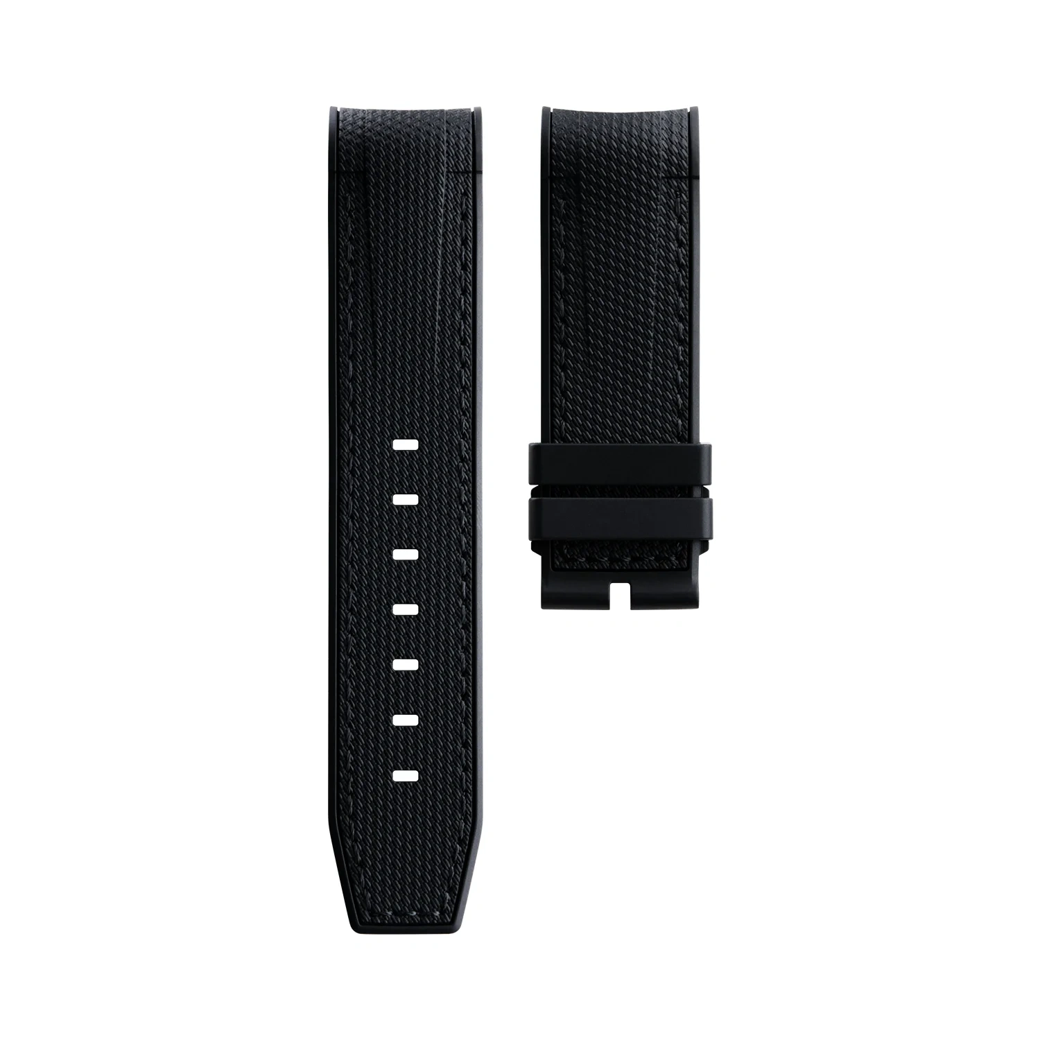 Soft Two-Tone 23mm Silicone Rubber Watch Band Strap Replacement for Tudor Black Bay Bronze 43mm & Blancpain Fifty Fathoms