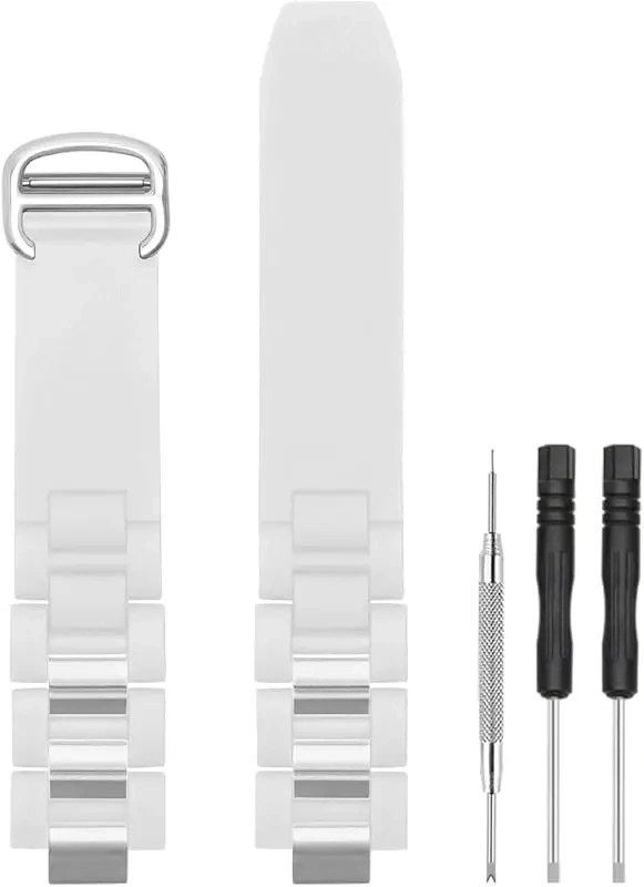 Replacement Silicone Steel Strap for Cartier Must 21 Chronoscaph Autoscaph 20*10mm Black Watch Band Accessories