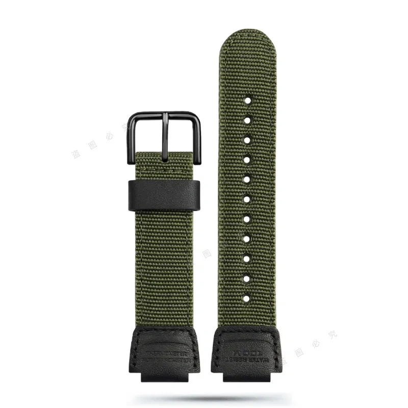For Casio AE1200 AE1300 A158W/A168 W-216H Nylon Watch Strap convex mouth Outdoor sports Canvas Watchband Men's Bracelet 18MM