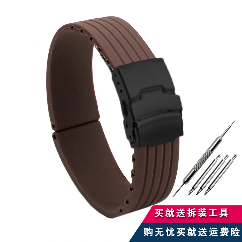 20mm 22mm Quick Release Silicone Watch Bands For Casio Huawei Samsung Active Fossil Watch Strap 18mm 24mm Men Rubber Sport Bands