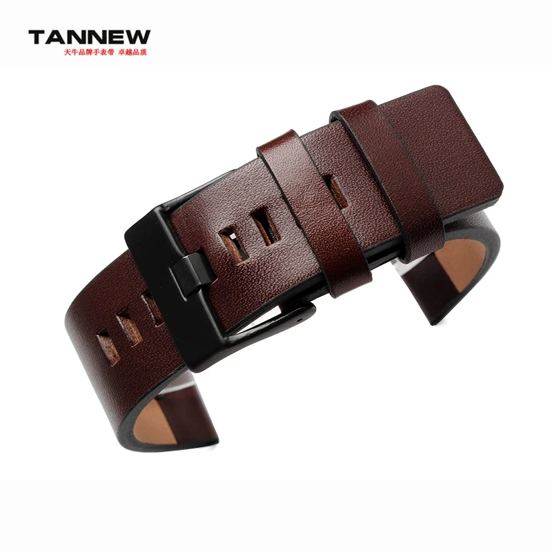 Leather Watchband For DIESEL Bracelet DZ7312 DZ4323 DZ7257 With rivets Men’s Bracelet 22m 24mm 26 28mm 30mm cowhide Watch Strap