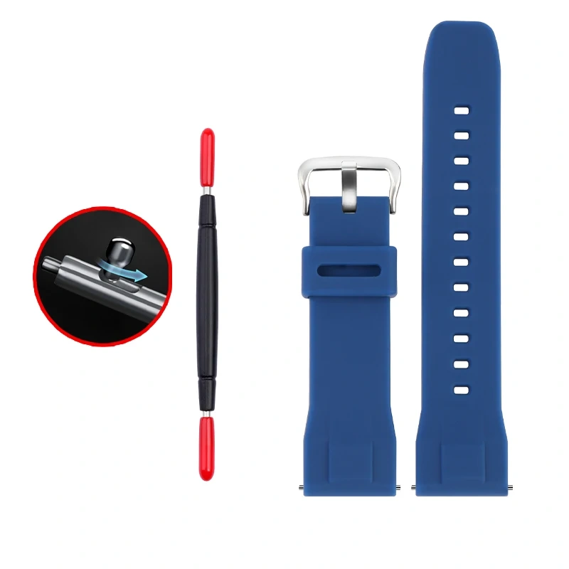 for Casio PROTREK series PRW-60/PRW-70YT/50/30 sports strap 23mm Quick release watchband Silicone Rubber Waterproof bracelet