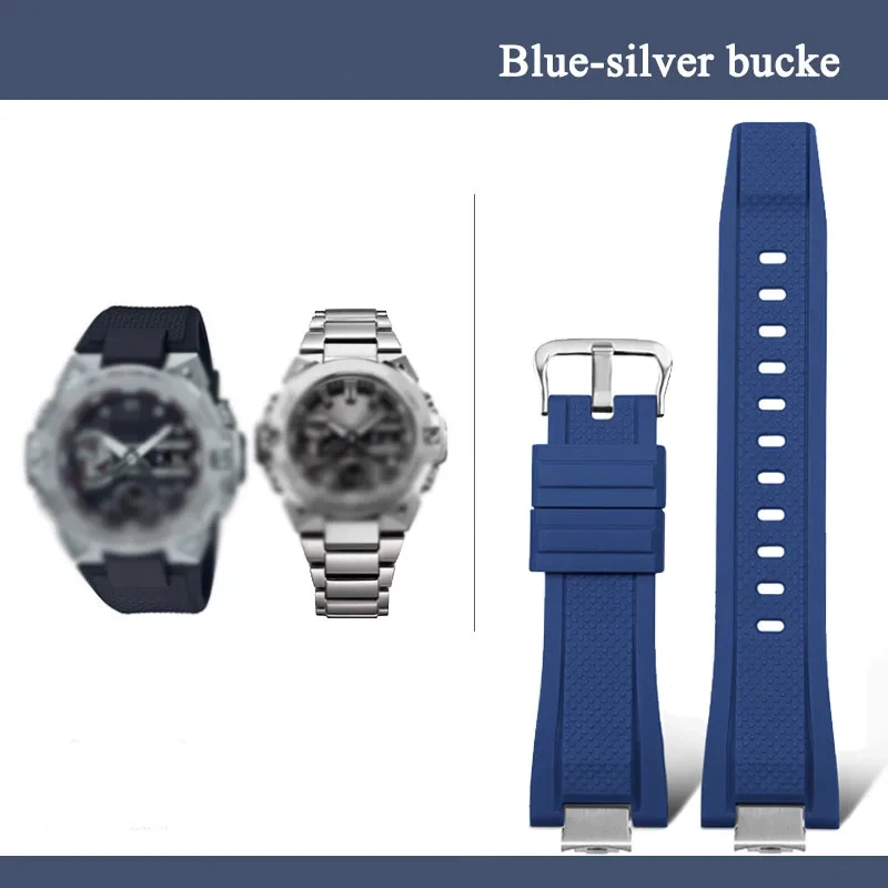 High Quality Modified Rubber Watchband For Casio G-SHOCK GST-B400 GST-B400BD/AD Sports Bracelet Silicone Waterproof Watch Strap