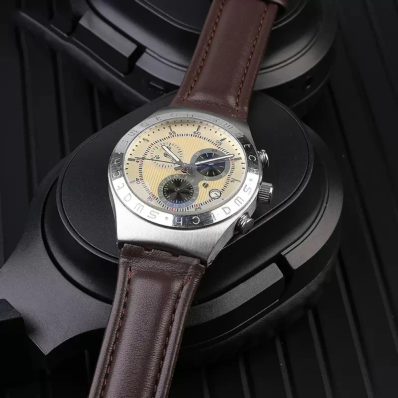 Genuine Leather Watchband For Swatch watch band 17mm 19mm Cowhide Watch Strap Red Black Bracelet Women and Men Watch accessorie