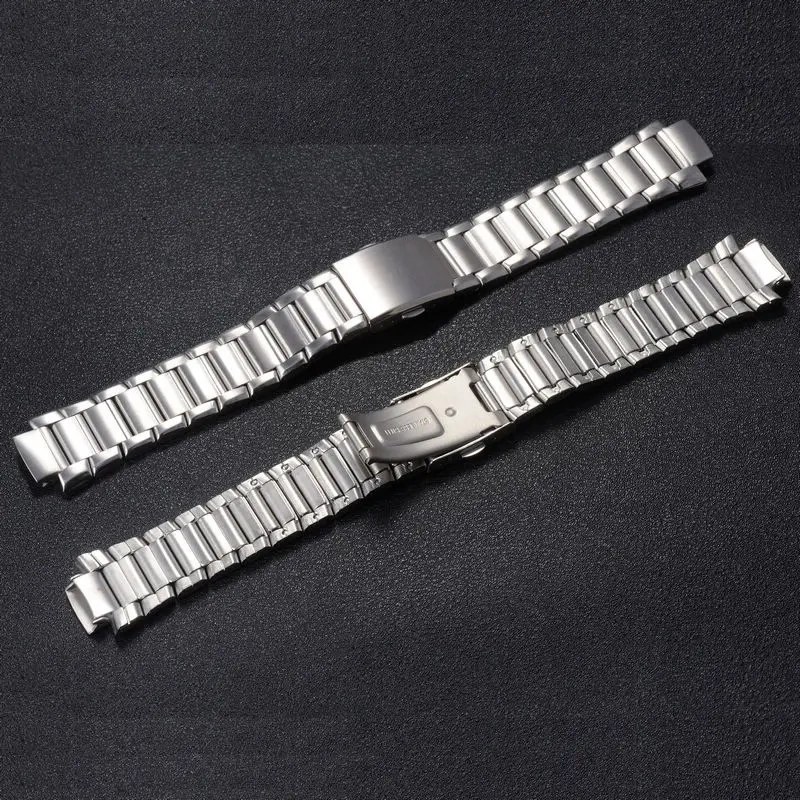 Replacement Watch Bracelet for Casio EF-316 EF-503 EFR-301 22mm Stainless Steel Band with 13mm Convex End Links Watch Strap