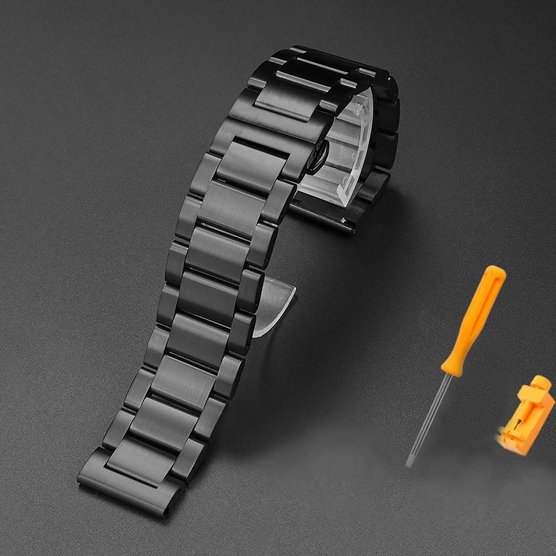 Stainless Steel Watch Band For G-SHOCK Casio Big Mud King Modified GWG-1000 GB/GG GWG/GSG100 Nylon Canvas Watch Strap bracelet