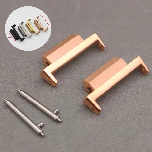 22mm Band Stainless Steel Adapter For Casio G-Shock GA2100 GA-2110 Men and women Rose gold Watch Refit Connector Accessories