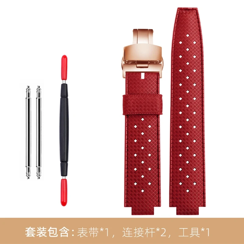 Rubber Watch Band Q114k Dedicated For LV Louis Vuitton Tambour Watch Strap Q1121 Men Sports Silicone Bracelet 20×12MM Wristband