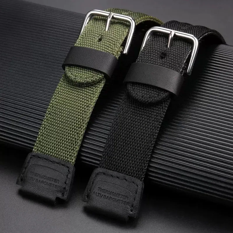 Nylon Leather Strap For Casio AE-1200 AQ-S810W AE-1000W AE1200 SGW-300/400H/500H F91W/F84/W735 MRW-200H Watchband Men's Bracelet