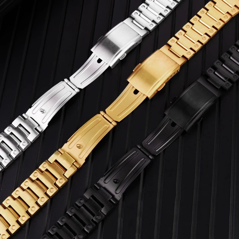 For Casio G-SHOCK Small Block GMW-B5000 Modified 316L Solid Stainless Steel Case Watch Band Accessories for Men Strap Watch Set