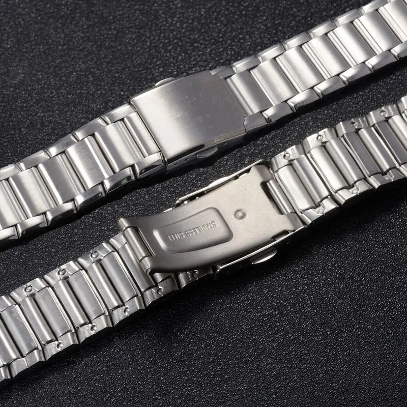 Replacement Watch Bracelet for Casio EF-316 EF-503 EFR-301 22mm Stainless Steel Band with 13mm Convex End Links Watch Strap