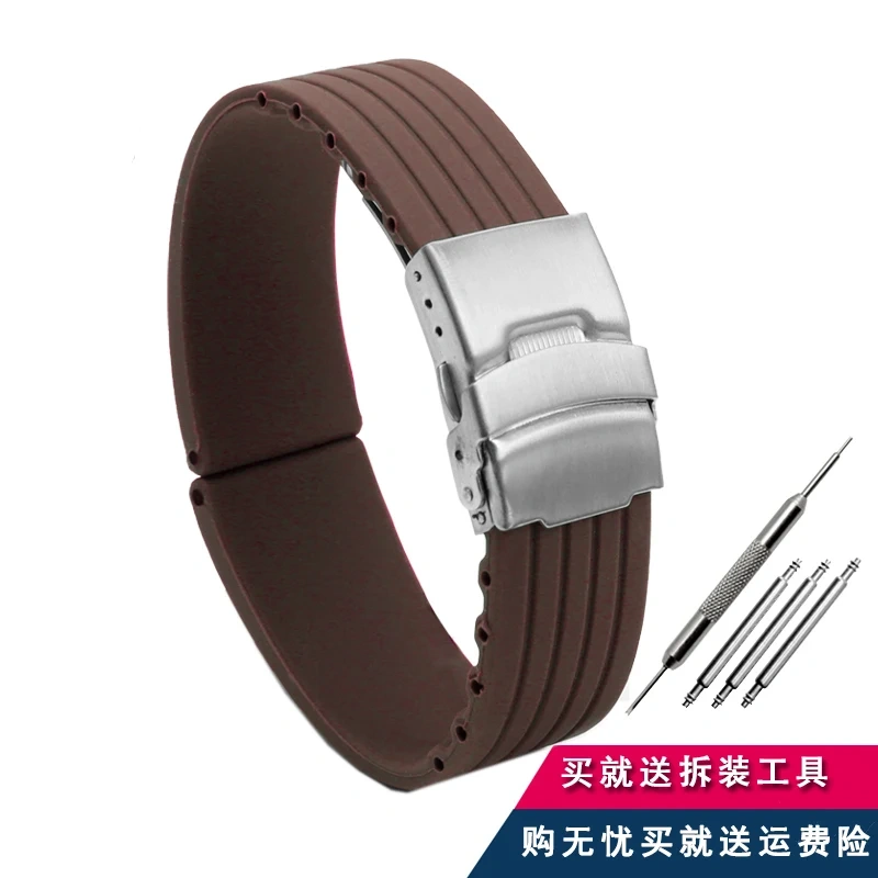 20mm 22mm Quick Release Silicone Watch Bands For Casio Huawei Samsung Active Fossil Watch Strap 18mm 24mm Men Rubber Sport Bands