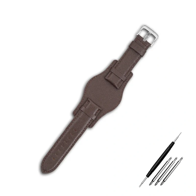 For Fossil FS4656 CH2564 CH2565 CH2891CH3051 PAM Tudor Watchband Cow Leather wristband With tray bracelet Watch strap 22 24mm