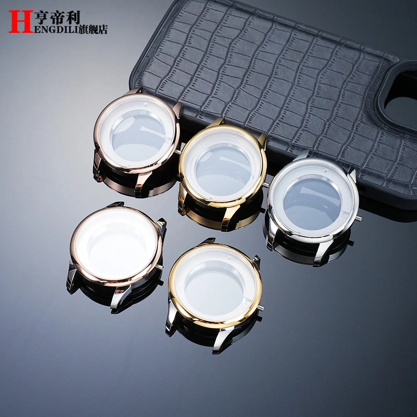 For Tissot Le Locle T41 T006 Watch Case Sapphire Crystal Replacement Case Fit ETA 2824-2 Movement Stainless Steel Back Cover