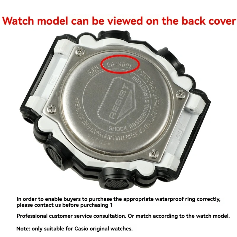 Watch Case Back Gasket For Casio BA-110 GA900 DW5600 EFR-303 etc cover waterproof gasket irregularly shaped sealing rubber ring