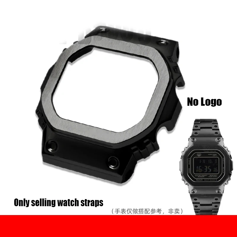 For Casio G-SHOCK Small Block GMW-B5000 Modified 316L Solid Stainless Steel Case Watch Band Accessories for Men Strap Watch Set