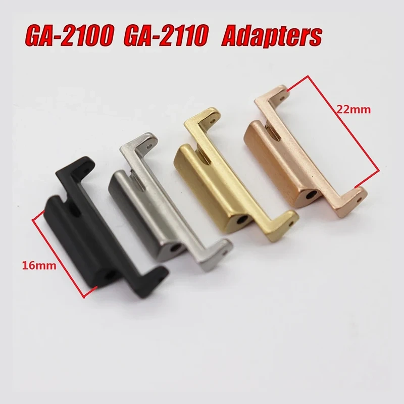 22mm Band Stainless Steel Adapter For Casio G-Shock GA2100 GA-2110 Men and women Rose gold Watch Refit Connector Accessories