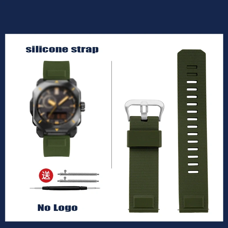 For Casio PRW-60/30/50/70YT PRW-6900Y/6800 PRW-3400 Luminox Citizen Sport Resin Silicone Watchband Quick Release WatchStrap 23MM