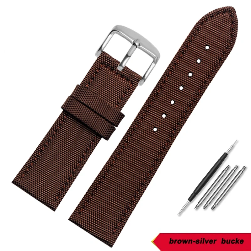 For Tissot Speed T116.617 Hamilton Citizen Seiko Mido Men's Nylon Watch Strap Men‘s Canvas cowhide Watchband 18MM 20MM 22MM 24MM